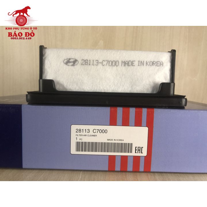 Lọc gió động cơ chính hãng HYUNDAI Accent 1.4   Kia Rio 1.4  Mã: 28113-C7000