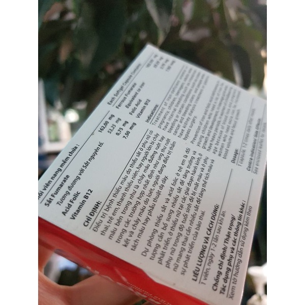Ferrovit bổ sung sắt, acid Folic, B12 - Đông Anh Pharmart