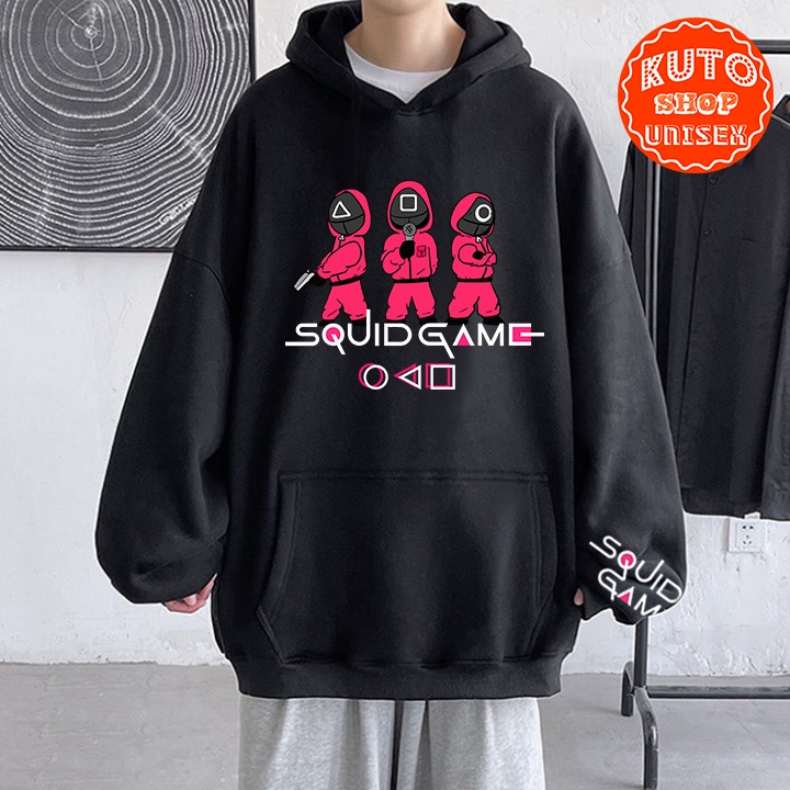 ÁO HOODIE SQUID GAME Nỉ Bông Cao Cấp In Pet Siêu Bền Siêu Đẹp (HD5000 - Kèm Ảnh Thật)