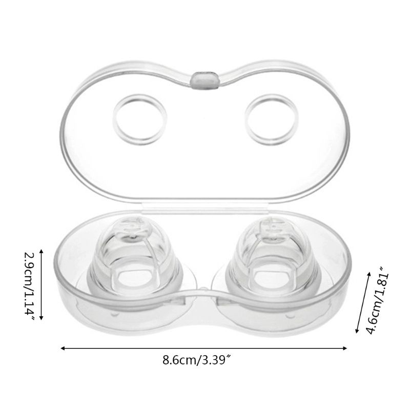 1 Cặp Núm Ti Giả Bằng Silicon Không Đau Điều Chỉnh Tư Thế Cho Bé