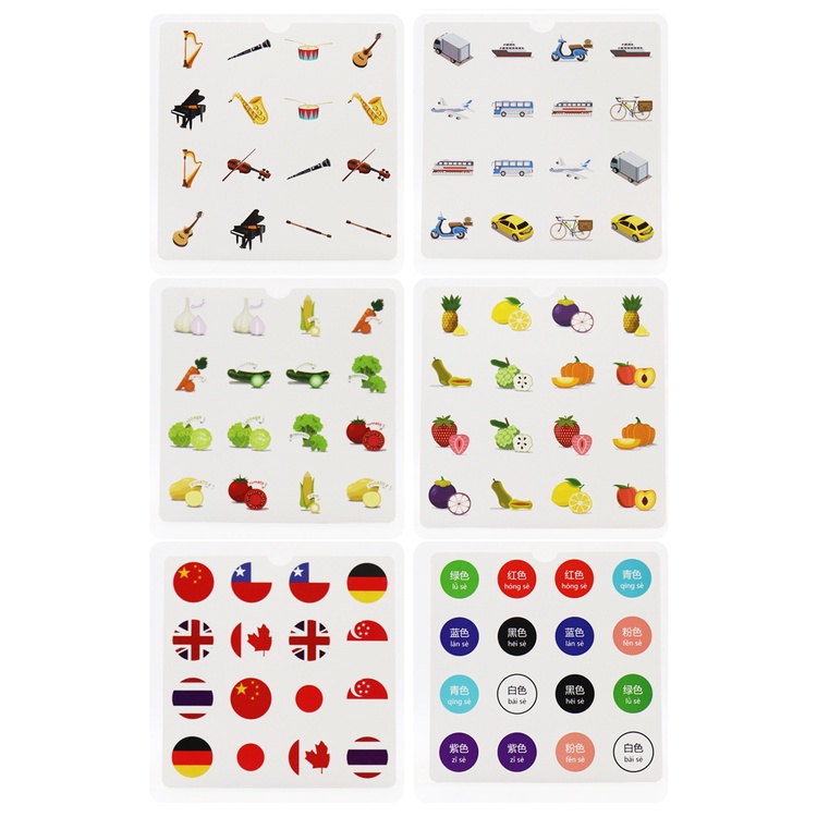 Đồ Chơi Gỗ Lật Hình Tìm Cặp Giống Nhau Gồm 12 Chủ Đề Rèn Luyện Trí Nhớ Và Khả Năng Quan Sát Cho Bé( Có Ảnh Thật)