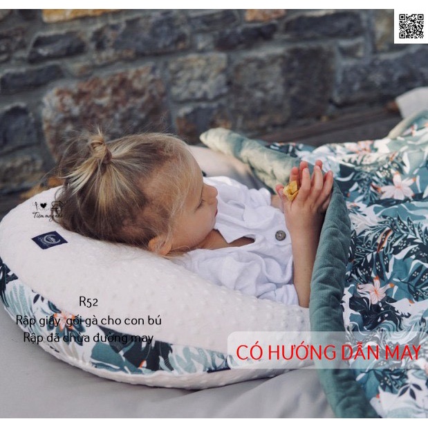 R52_Rập giấy may gối ôm, gối gà cho con bú