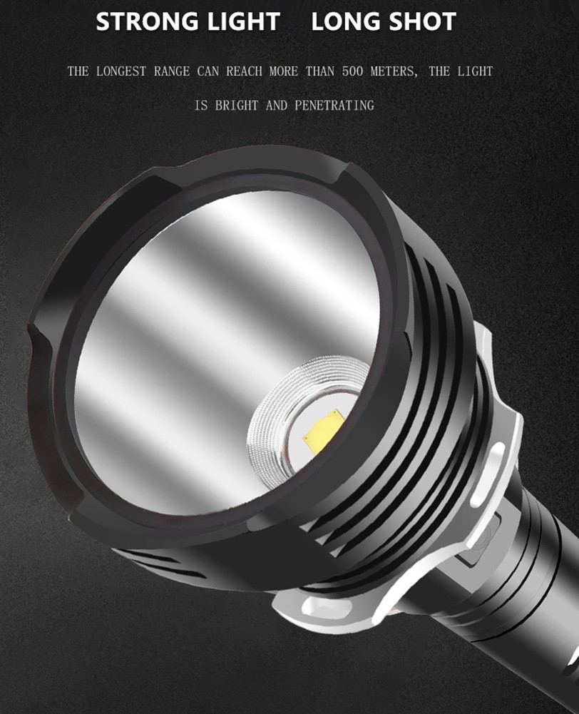 Mua Đèn Pin Led Xhp90 5 Chế Độ Sáng 60000 Lumens Kèm Dây Đeo giá rẻ ...