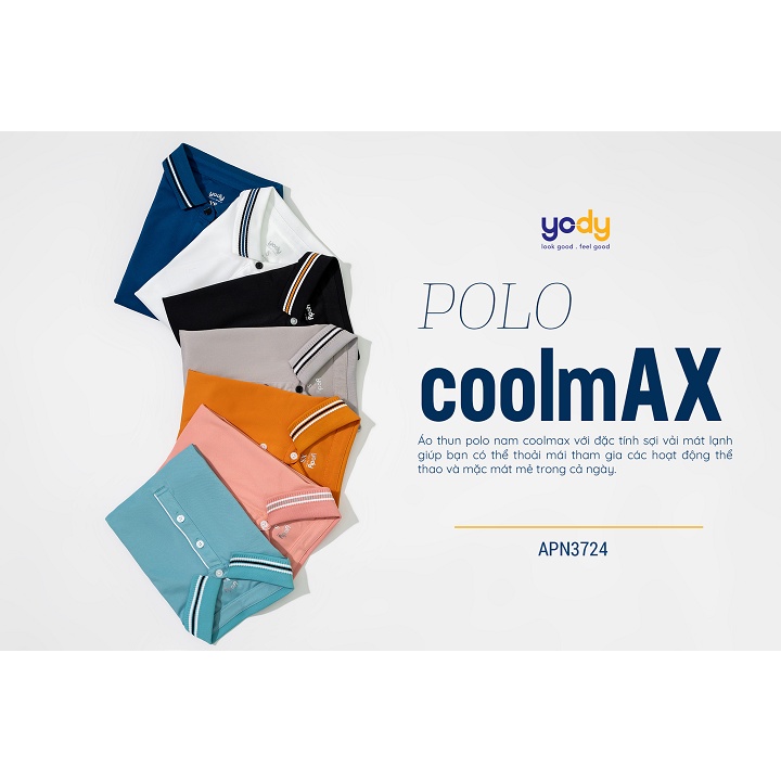 Áo Thun polo nữ YODY chất coolmax mát lạnh, nhanh khô, co giãn thoải mái APN3724 | BigBuy360 - bigbuy360.vn