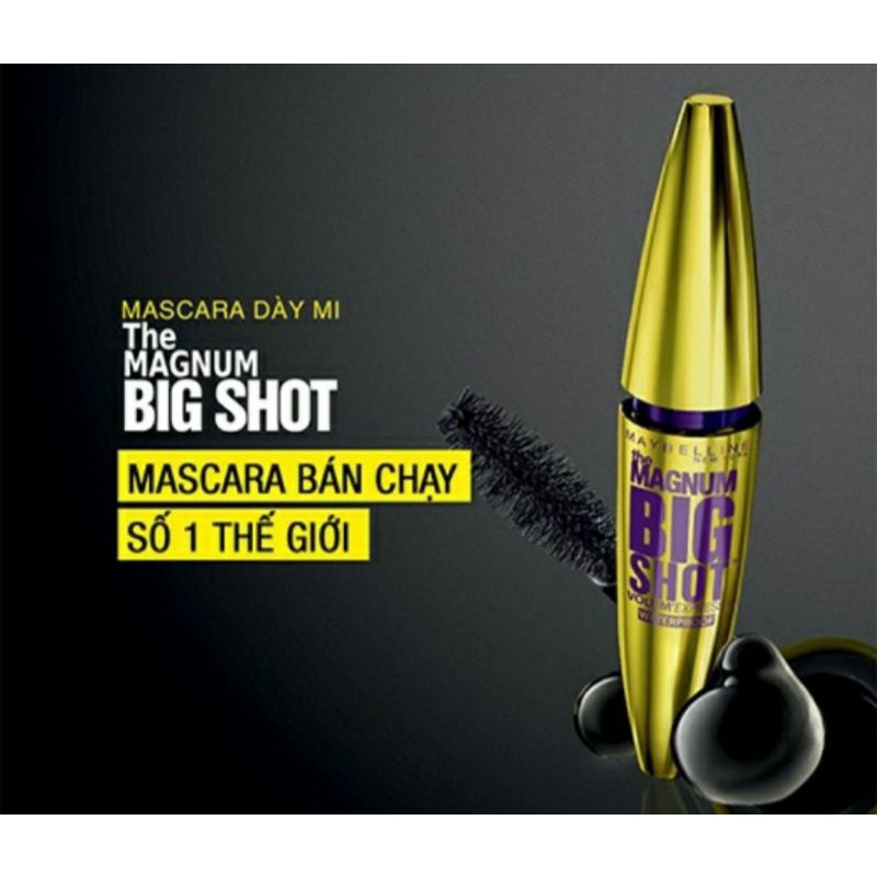 Mascara Dày Mi Cực Đại Maybelline New York The Magnum Big Shot Waterproof