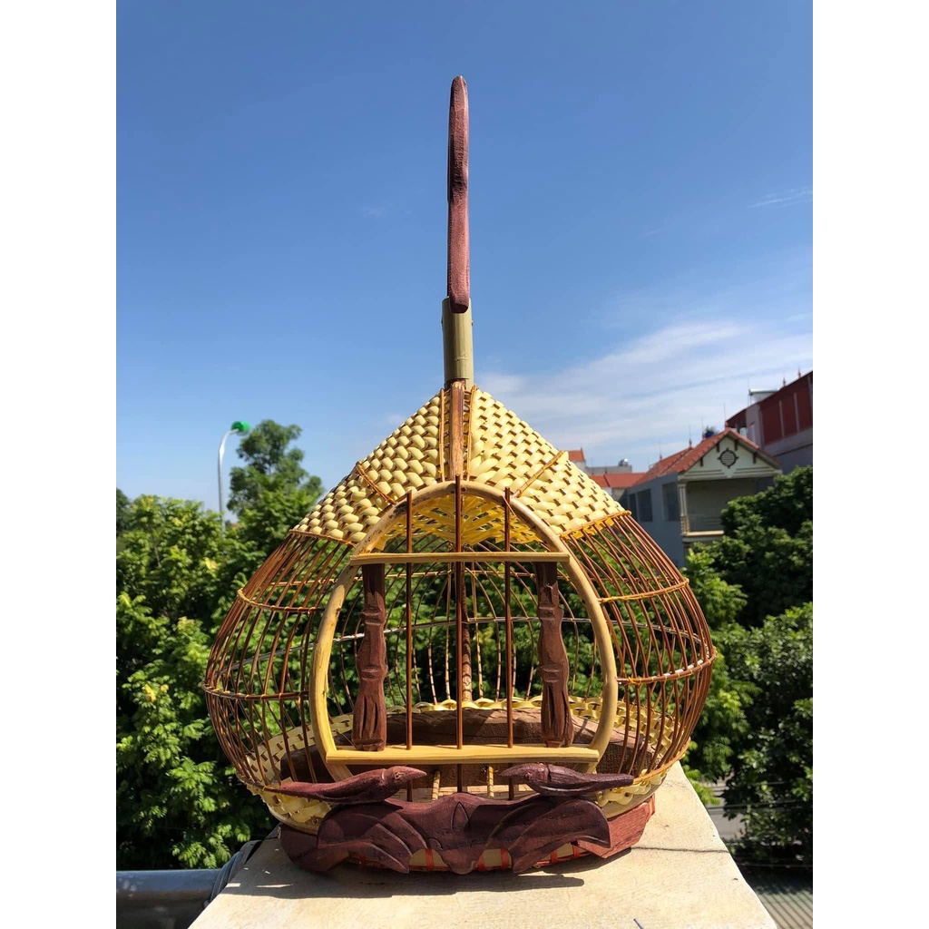 LỒNG CU GÁY QUẢ ĐÀO NÓC MÂY BỀN ĐẸP CHẮC CHẮN