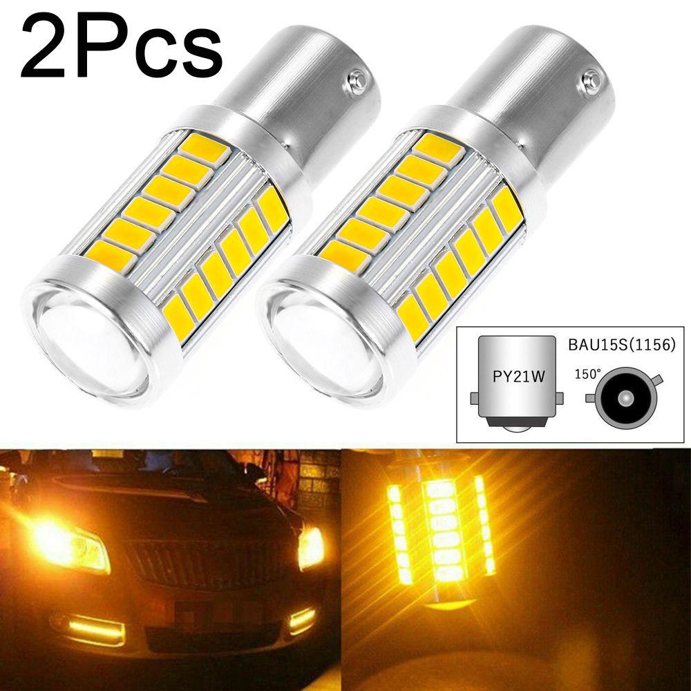 2 Đèn Xi Nhan 33SMD 1156 BAU15S PY21W Cho Xe Hơi