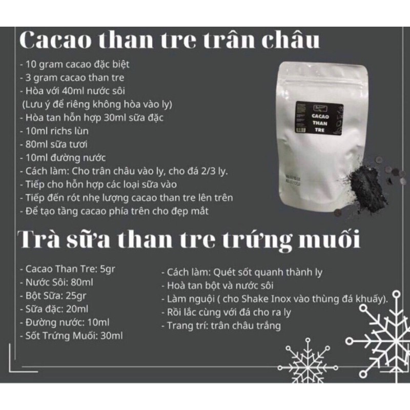 Cacao than tre, than tre 100g