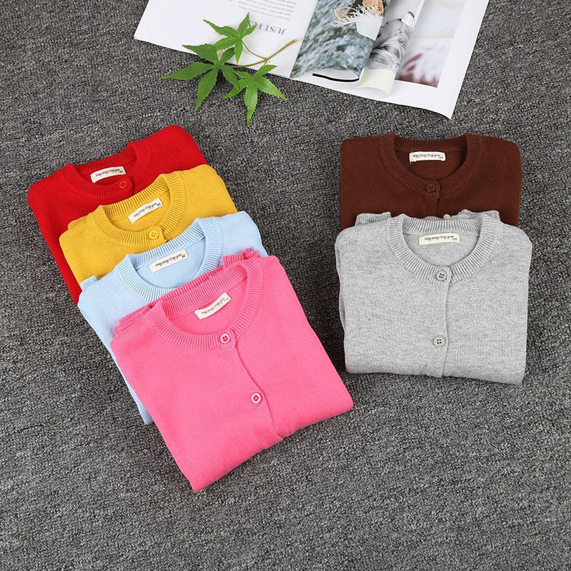 Áo khoác Cardigan dệt kim thời trang đáng yêu cho bé