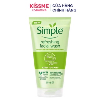 Sữa Rửa Mặt Simple Kind To Skin Refreshing Facial Wash Gel (Nhập khẩu chính hãng)