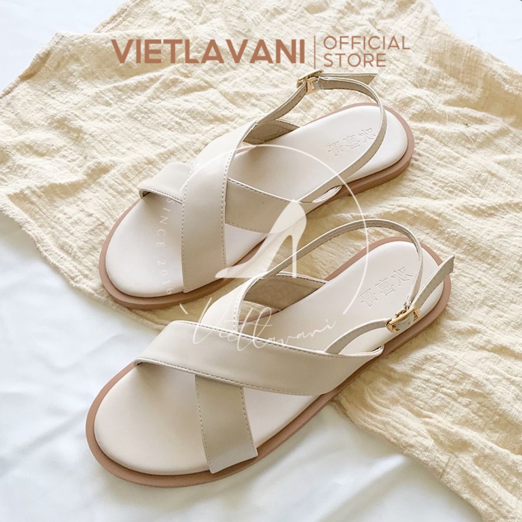 Sandal Nữ Màu Kem Hàng Đẹp Mã L_CS15