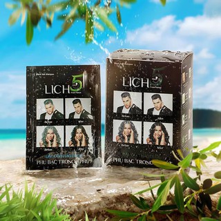 Dầu gội phủ bạc thảo dược Lich 5 ( Nâu mẫu mới )