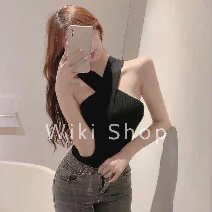[C250] Áo crt dây chéo freesize phom ôm tôn dáng cực xinh - Áo croptop nữ không tay chất thun ôm body sexy giá siêu rẻ