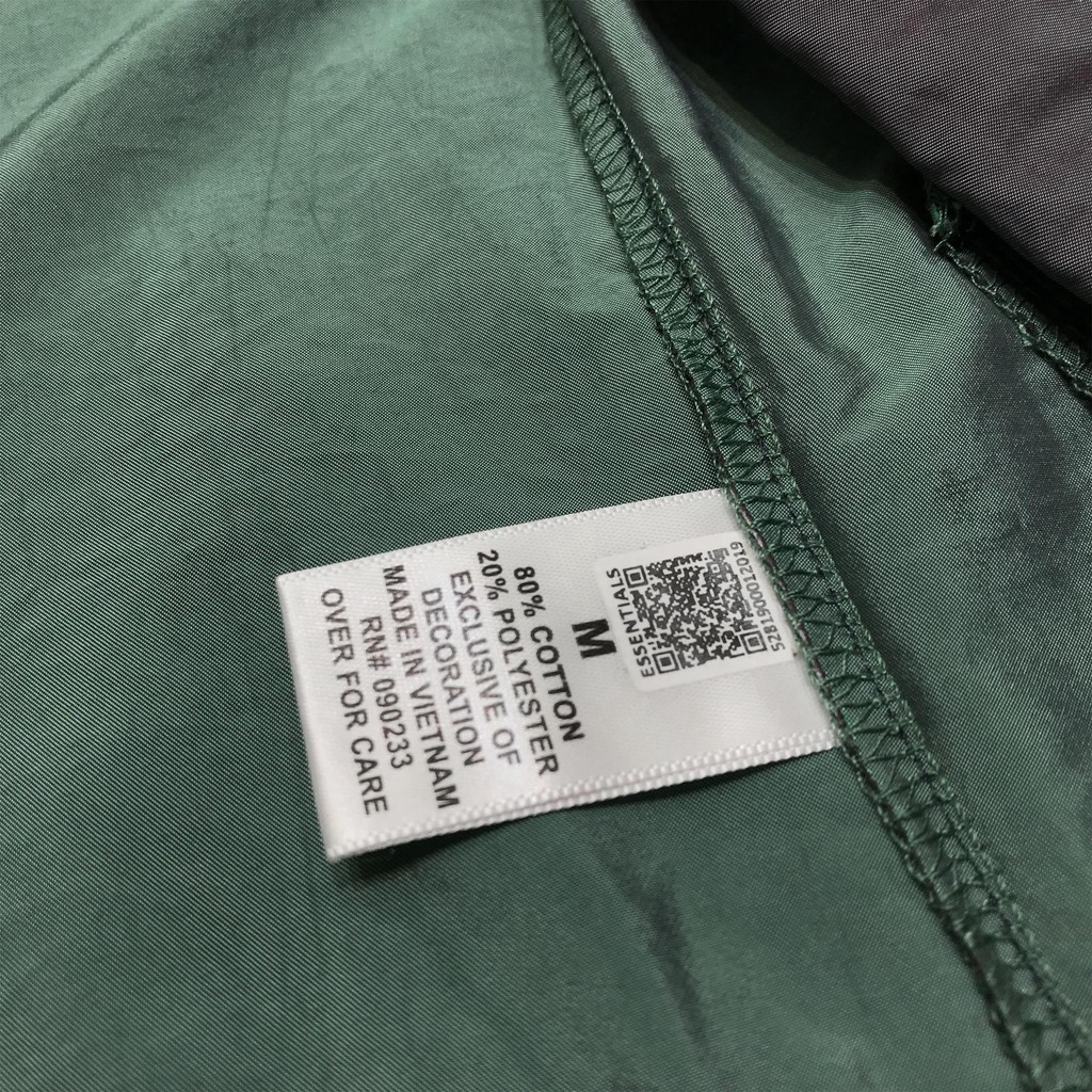 Áo khoác FEAR OF GOD ESSENTIALS bằng nylon ánh laser nhiều màu sắc phong cách đường phố