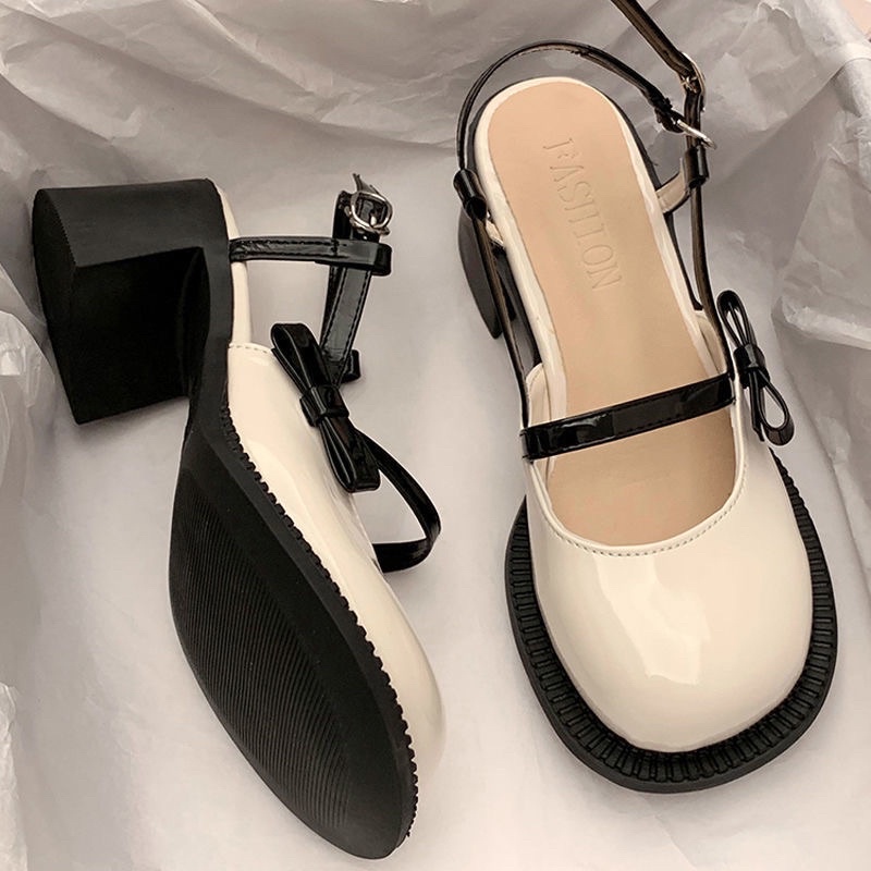 Giày cao gót nữ Mary Jane phong cách retro Pháp 2022🎀