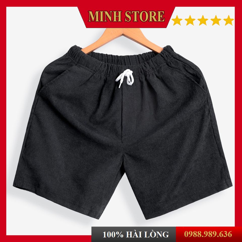 Quần đùi đũi nam thể thao co dãn thoáng mát, quần short nam chất nhung mịn phong cách Hàn Quốc QD06 - MS88