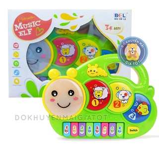 Đồ chơi đàn organ đàn piano cho bé đồ chơi âm nhạc hình ốc sên dễ thương 3019- Thị trấn đồ chơi