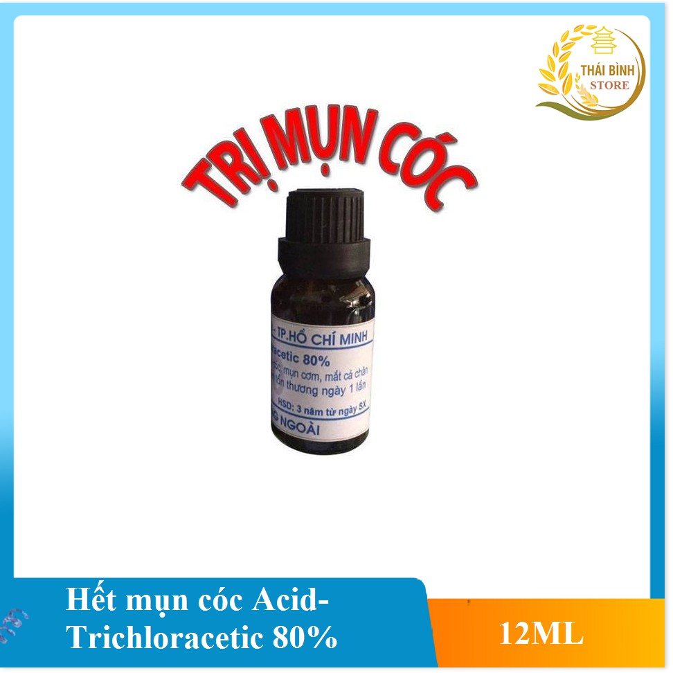 Chấm Mụn Cóc Tại Nhà Hết Mụn Mắt Cá‎ Mụn Cơm Acid-Trichloracetic 80% - Chai 15ml thuoc cham mun coc [AnhThư Boutique] | BigBuy360 - bigbuy360.vn