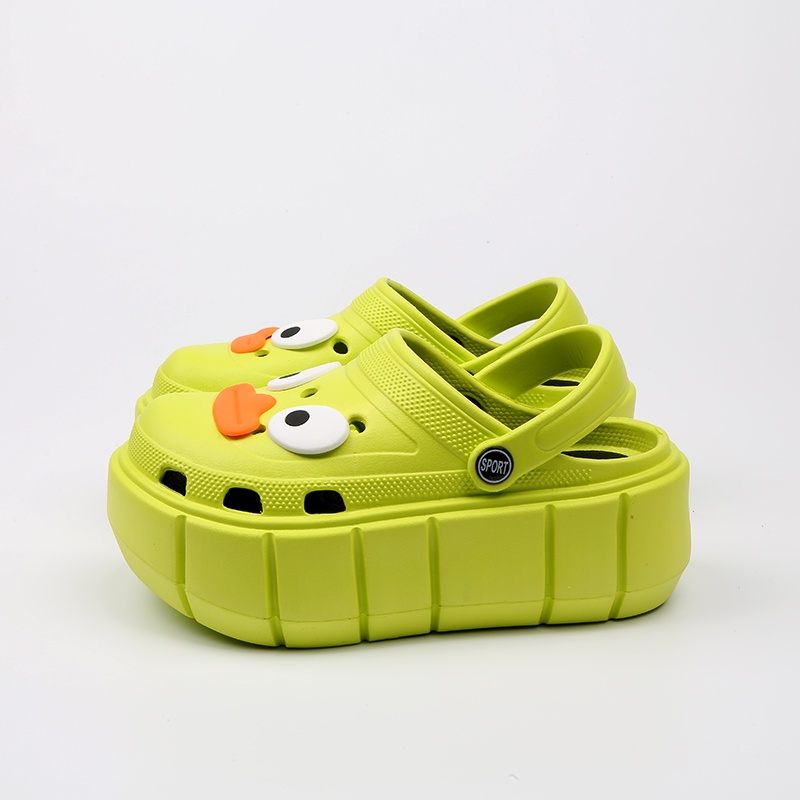 Dễ Thương Dép crocs Đi Biển Chống Trượt Quai Chéo Hình Chú Vịt Xinh Xắn Cho Nữ