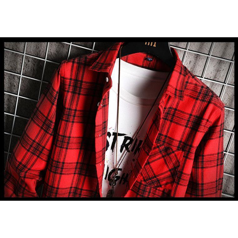 Sơ Mi Caro Flannel 💖Nam Nữ Áo chống nắng Sọc Nam Nữ Cực Chất Nhiều Mẫu SM11- QSTORE | BigBuy360 - bigbuy360.vn