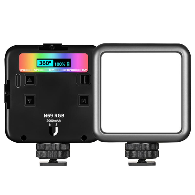 Hình ảnh Đèn LED Mini Chụp Ảnh 360 Độ Will N69 RGB° Giày Có Thể Điều Chỉnh Màu Sắc Đầy Đủ 2500-9000K 20 #3