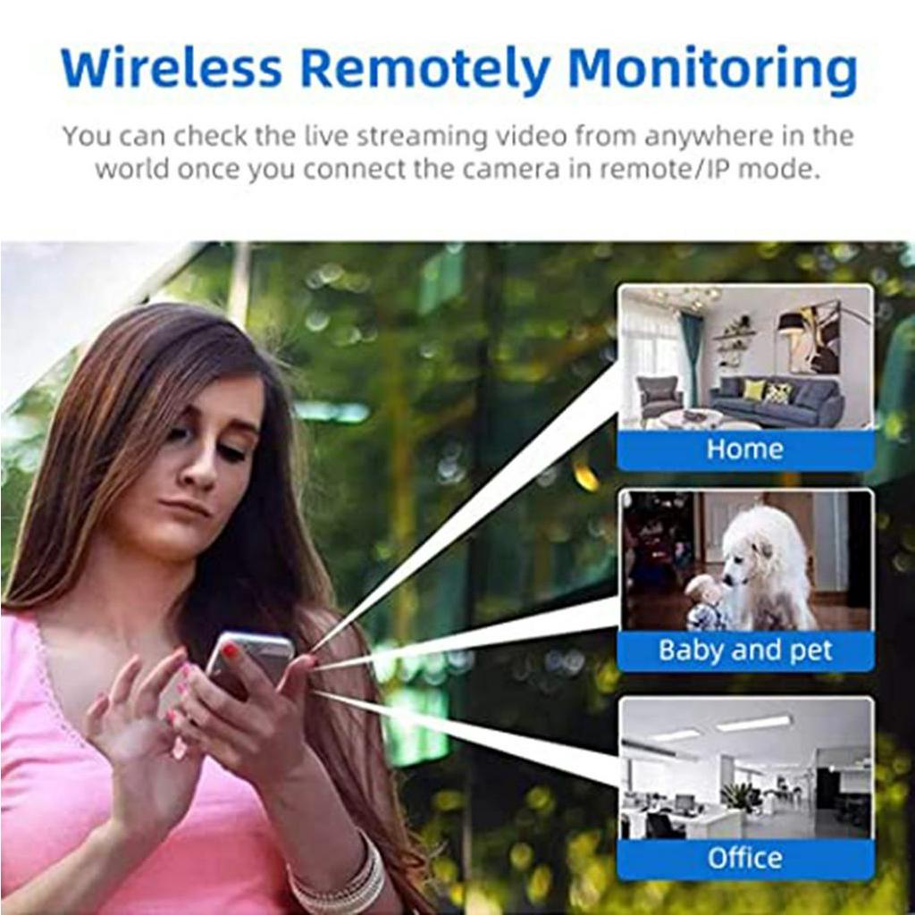 Camera An Ninh Mini Không Dây 1080P Kết Nối WiFi, Hỗ Trợ Tầm Nhìn Ban Đêm