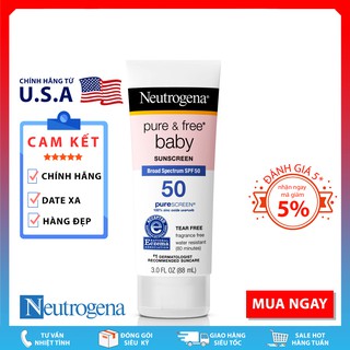 Kem Chống Nắng Neutrogena Pure & Free® Baby Sunscreen Lotion Broad Spectrum SPF 50 (88mL)