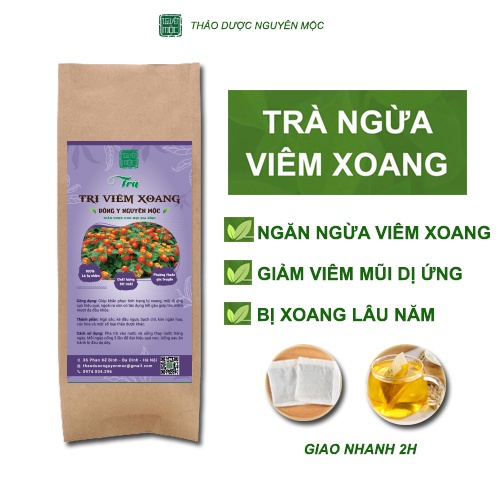 Trà viêm xoang thảo dược túi lọc Nguyên Mộc khắc phục tình trạng bị xoang viêm mũi dị ứng giảm nhức đầu