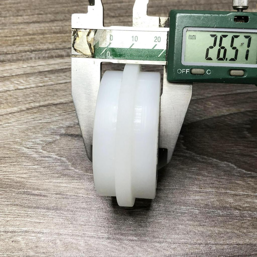 Bánh xe con lăn cửa lùa cửa trượt phi 68mm dùng cho ray lùa âm D6826d12T7D