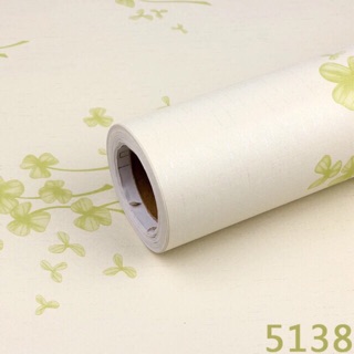 Giấy dán tường hình lá cỏ ba lá 10mx45cm