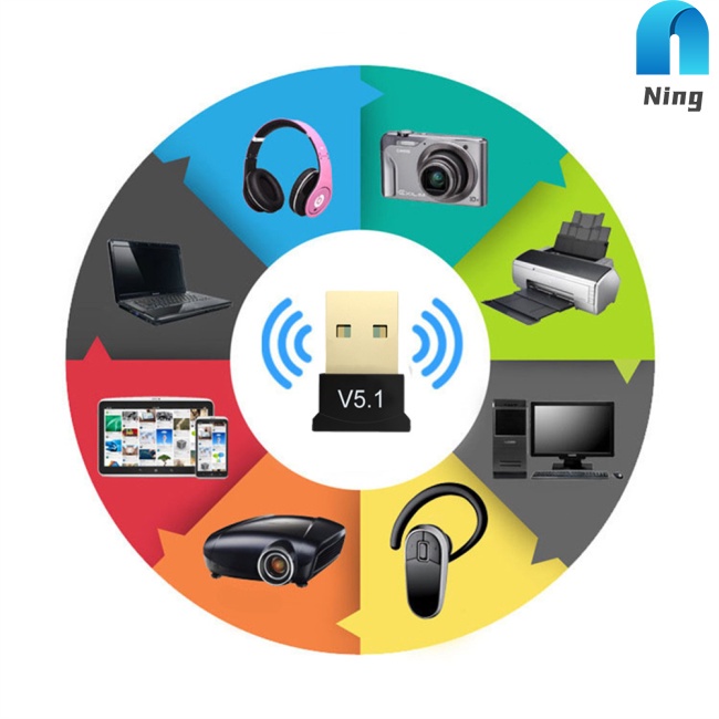 Usb Nhận Tín Hiệu Bluetooth 5.1 Không Dây V5.1 Cho Pc Laptop