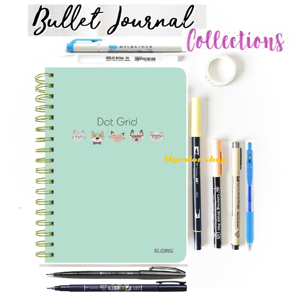 COMBO/SET LÀM BULLET JOURNAL - BÚT, SỔ CHỌN LỌC