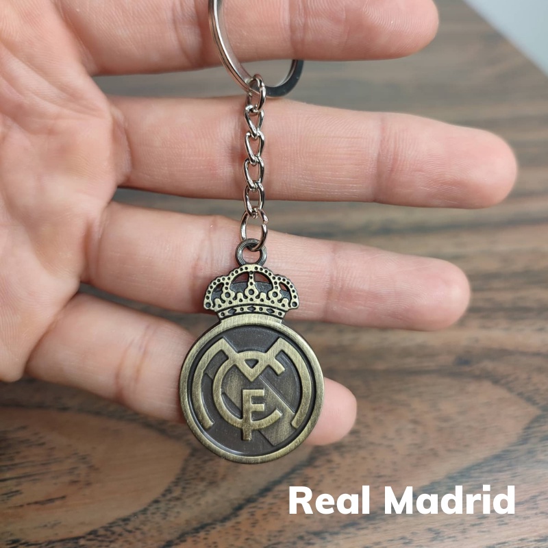 Móc Khóa Kim Loại In Nổi 2 Mặt Các Đội Bóng Đá Trên Thế Giới