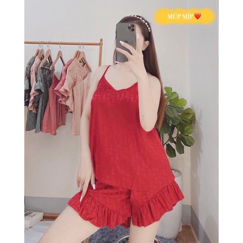 Set 2 dây bigsize ❤️ FREESHIP ❤️ Bộ 2 dây phối quần bèo xinh chất mềm mát size từ 45-85kg vừa thoải mái có hình thật | BigBuy360 - bigbuy360.vn