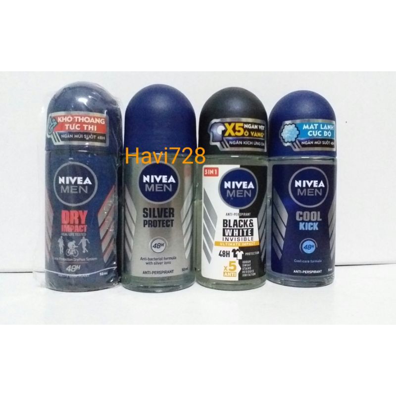 Lăn khử mùi NIVEA Men Silver Protect (50ml)