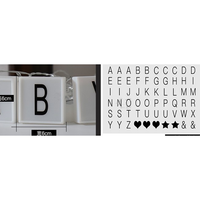 Dây đèn trang trí 20 hình hộp 60 thẻ tên