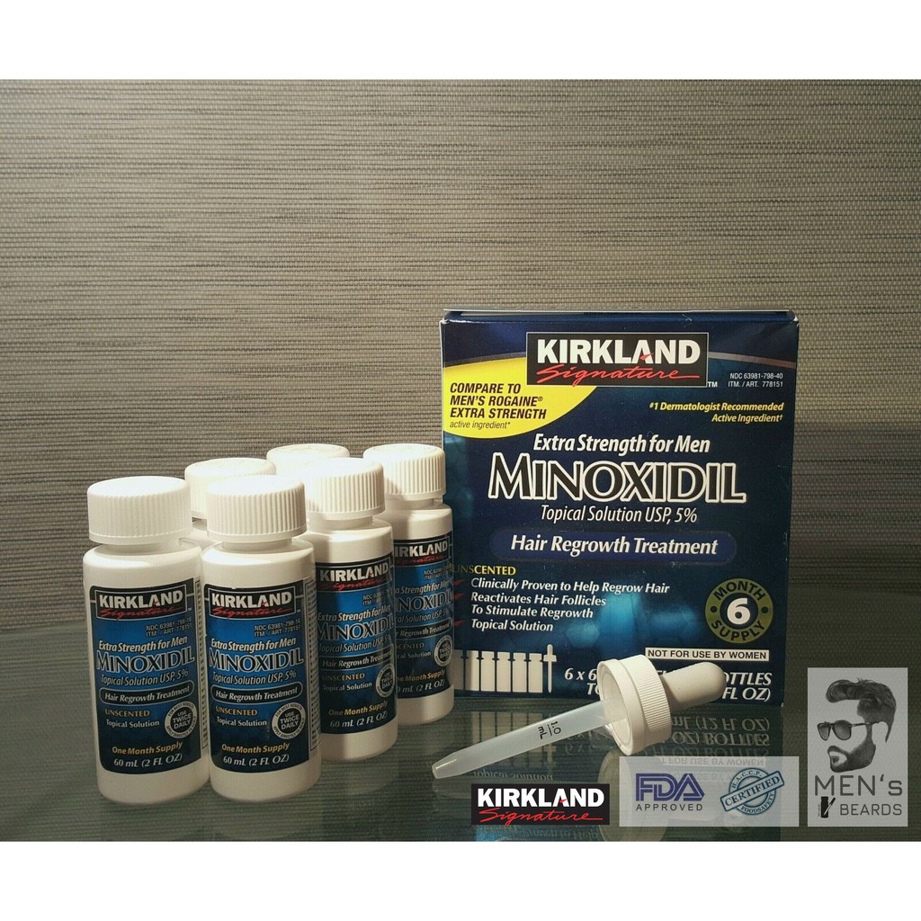 Minoxidil 5% - Dầu duỡng râu tóc - Kích thích mọc râu, nuôi tóc