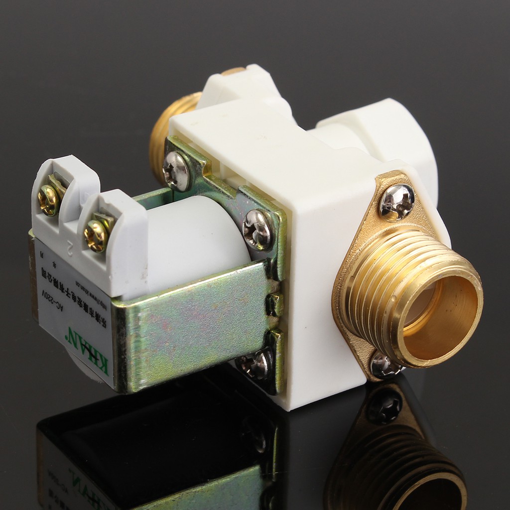 Van nước điện từ bằng đồng thường đóng 220v ren 21 chất lượng