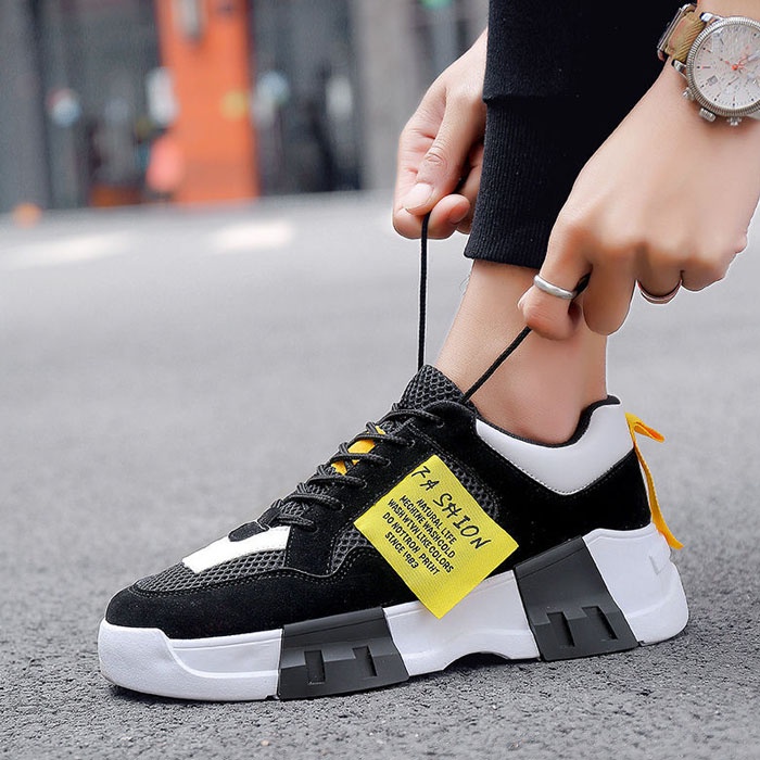 Giày Thể Thao Nam, Giày Sneaker Nam EVIL BLACK Màu Đen Tăng Chiều Cao - EBLACK