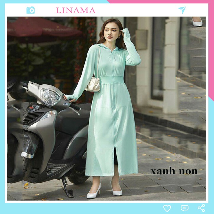 Áo khoác chống nắng nữ toàn thân thông hơi mát lạnh LN05