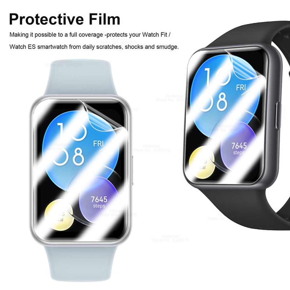 Miếng Dán Cường Lực Cong Bảo Vệ Màn Hình Cho Đồng Hồ Thông Minh huawei fit 2 Kính