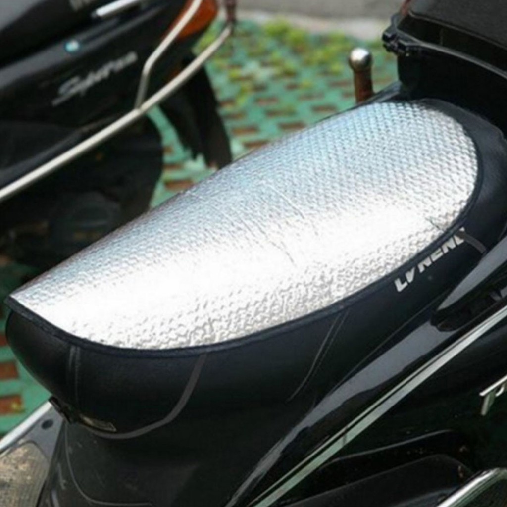 Tấm phản quang che nắng chống nóng yên xe máy, che bụi, che mưa loại tốt A026
