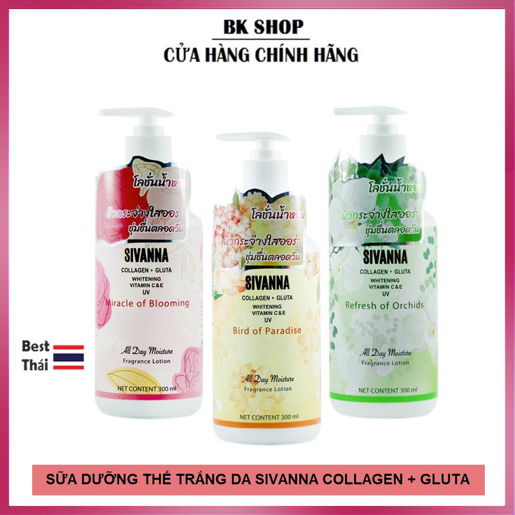 [ Auth Thái ]  Sữa Dưỡng Thể Hương Nước Hoa Sivanna Fragrance Lotion HF179