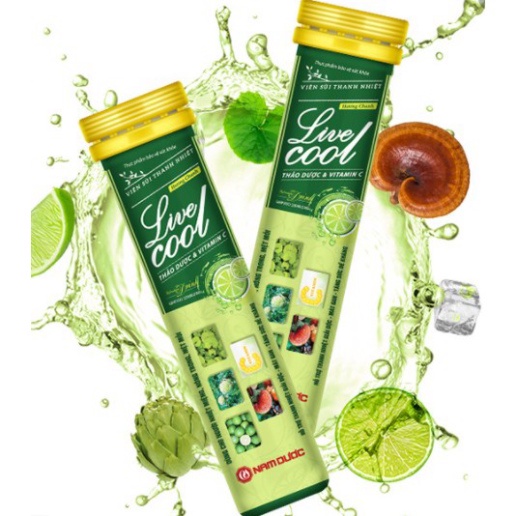 [Chính hãng]  Bột sủi thanh nhiệt Livecool - Thanh nhiệt, mát gan, giải độc, (livercool, live cool, liver cool)