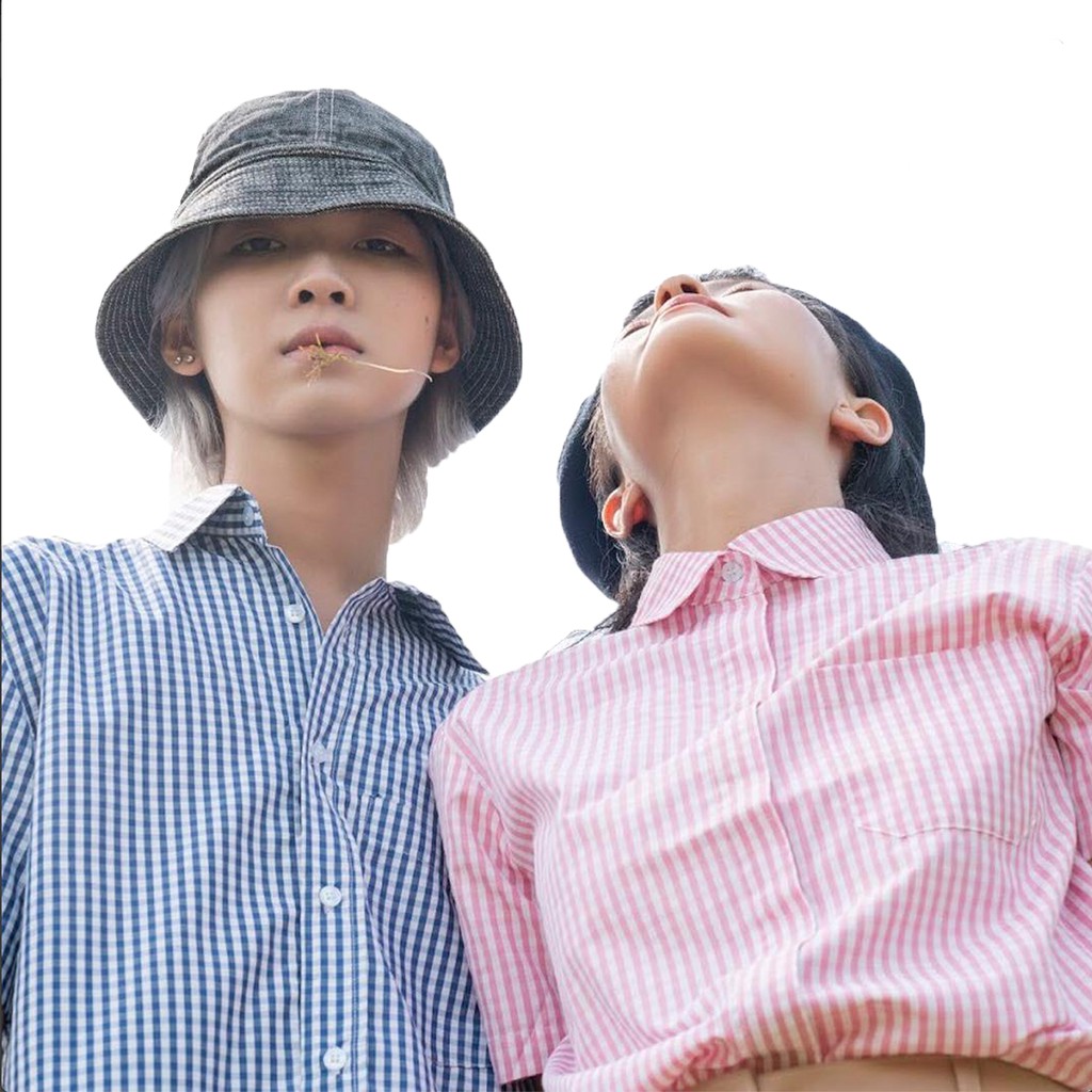 Usthebasic - Áo sơ mi Unisex Gingham
