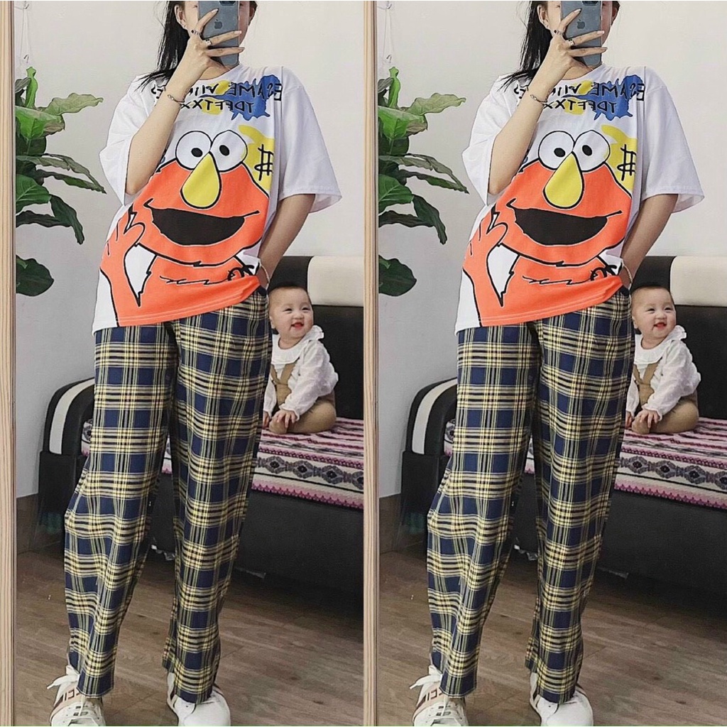 Quần Dài Ôngs Suông Caro Nhiều Màu - Quần Caro Ulzzang