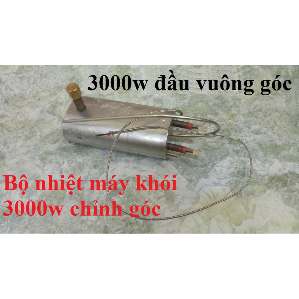 BỘ NHIỆT MÁY KHÓI 3000W ĐẦU VUÔNG GÓC - BUỒNG ĐỐT MÁY PHUN KHÓI 3000 W - ĐIỆN TRỞ NHIỆT MÁY TẠO KHÓI 3000 W chỉnh góc