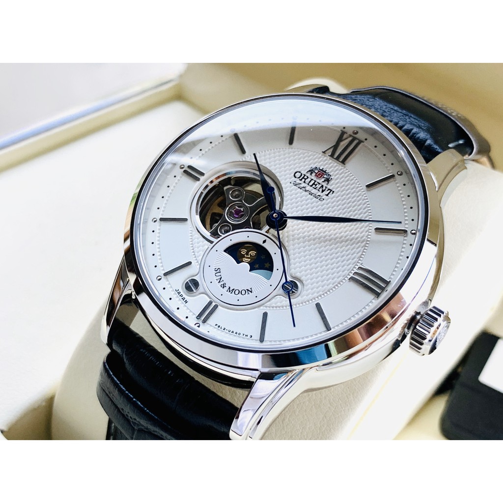 Đồng hồ nam Orient Sun and moon RA-AS0005S00B - Máy Automatic cơ - Kính Sapphire