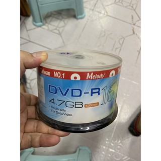 Hộp Đĩa 50 DVD-R Melody Singleside 50pack 16x 120min 4.7Gb