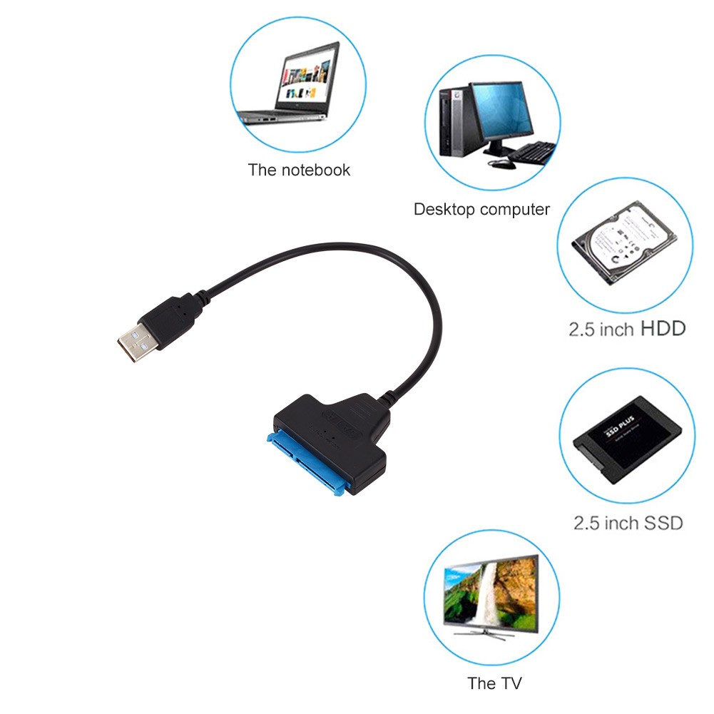 Bộ Chuyển Đổi Ổ Cứng Sata Sang Usb 2.0 2.5 Inch